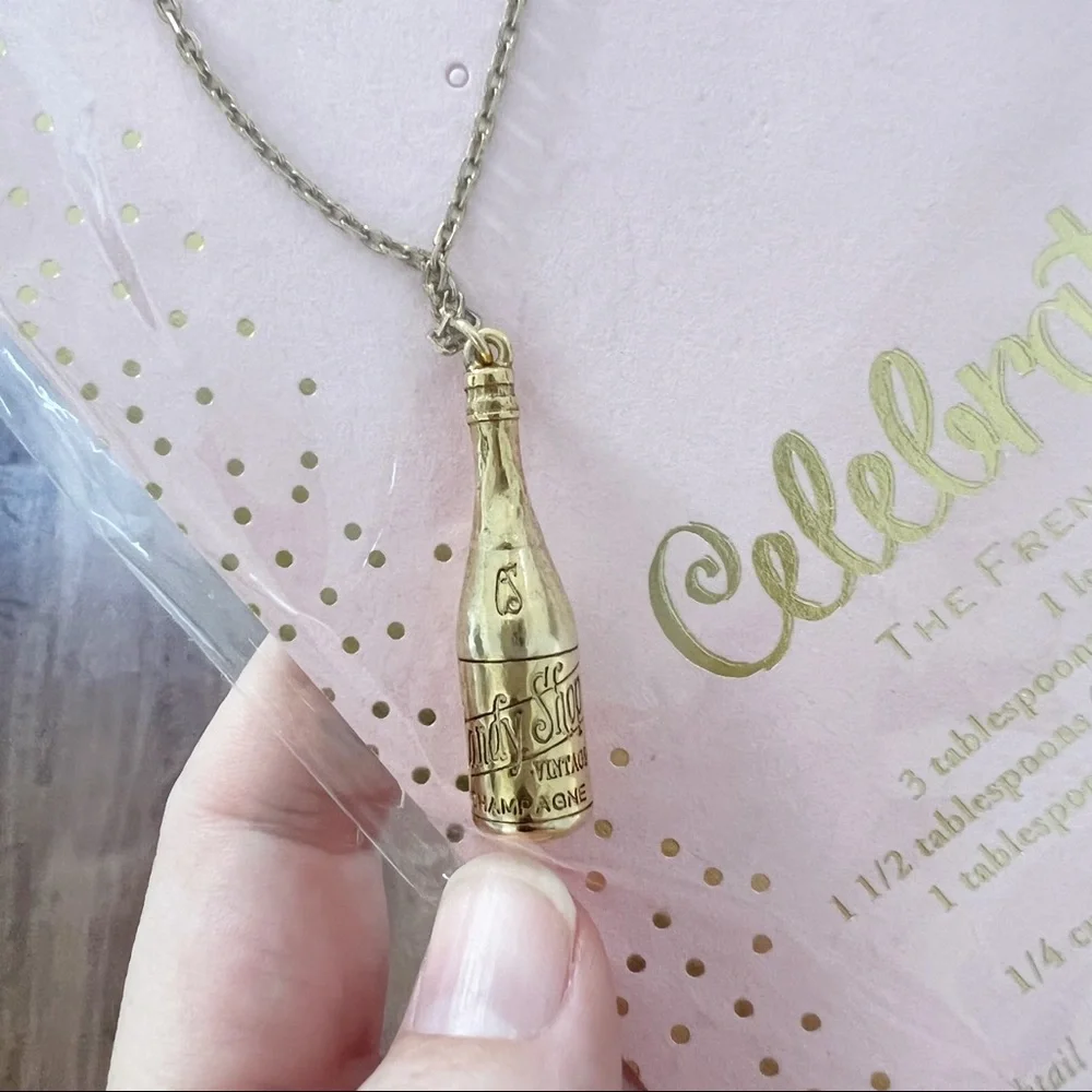 Candy Shop Vintage French 75 Pop the Bubbly Necklace Champagne Bottle